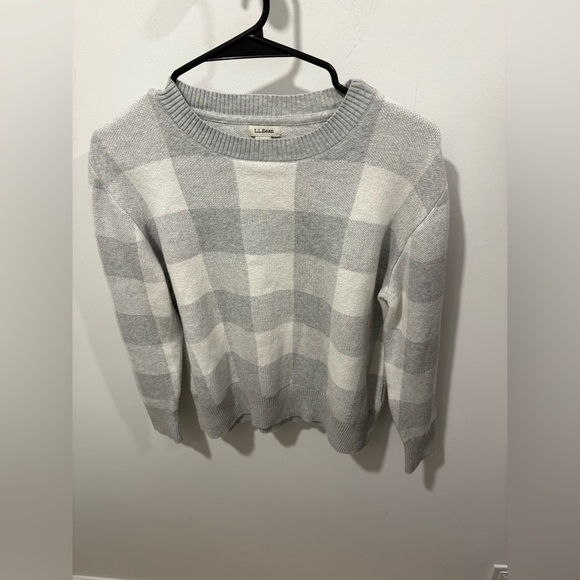 EUC- L.L BEAN -Women's Cotton/Cashmere Sweater, Crewneck Jacquard - Picture 2 of 7